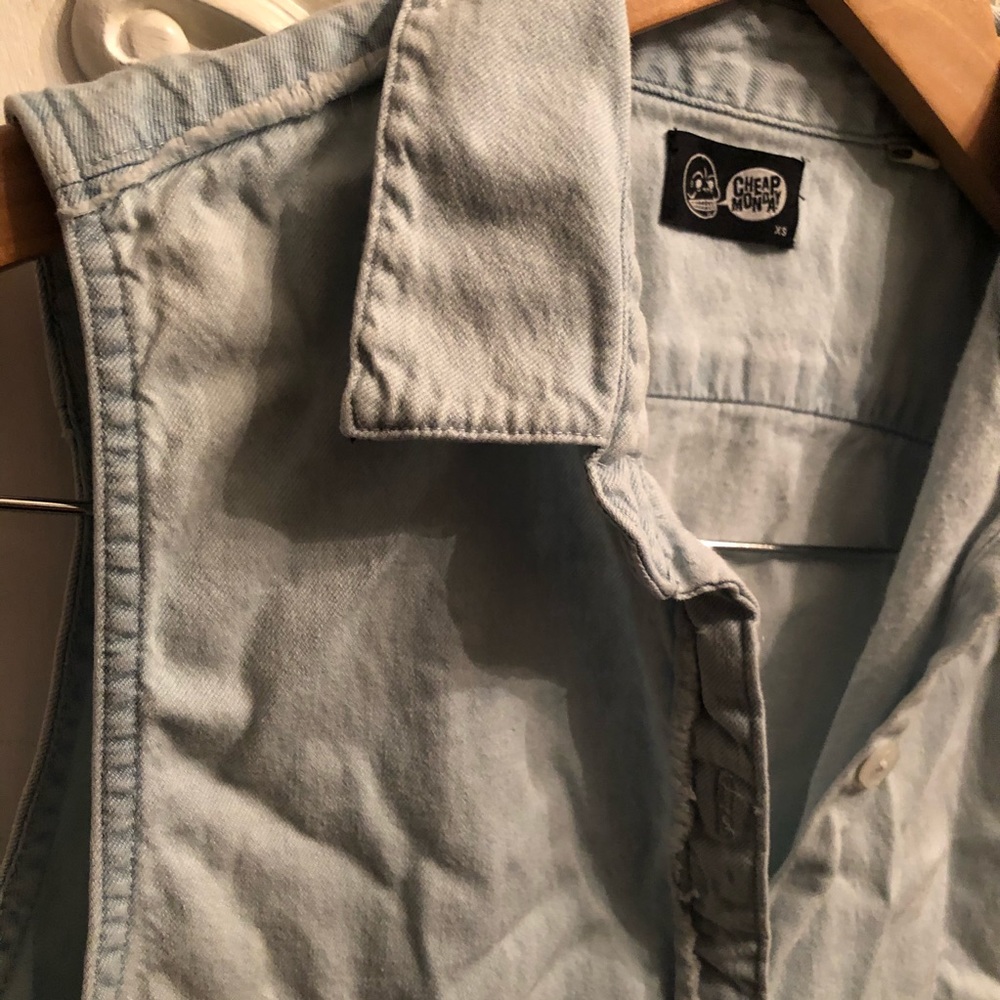 Cheap Monday- Distressed Chambray - Picture 5 of 7